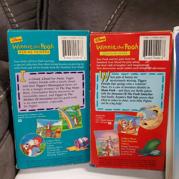 VHS Tapes - Media - Electronics - Disney - Winnie The Pooh - Lot of 8 - Picture 7 of 9